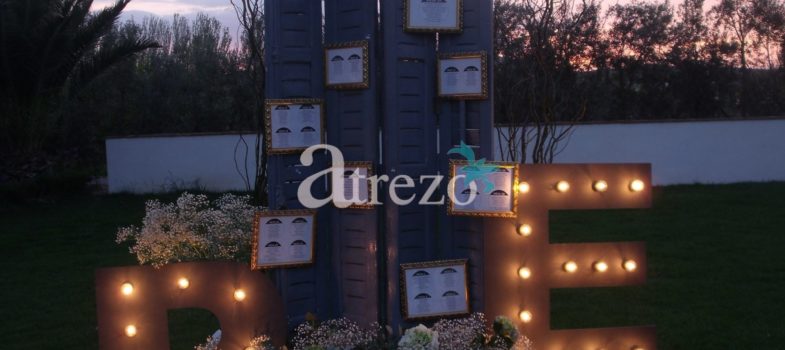 Decoración recepción boda loche